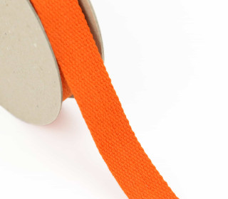 1 Meter Gurtband  - 30mm - Baumwolle - Orange