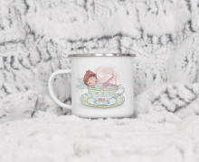 Emaille Becher - Fairy Tea