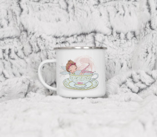 Emaille Becher - Fairy Tea