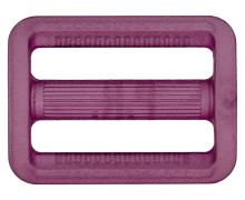 1 Leiterschnalle - Kunststoff - 25mm - Transparent - Lila