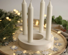 Silikon - Gießform - Kerzenring - Kerzenhalter - Adventskranz - Klein - vielfältig nutzbar