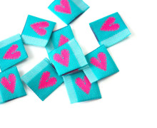 1 Label - Herz - Pinke