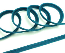 1 Meter elastisches Paspelband/Biesenband - Matt - Petrol