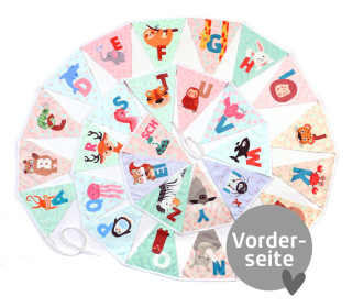 DIY- Wimpelkette - Tier ABC - Zum Selber Nähen - Velvet - abby and amy