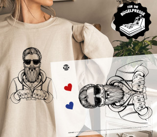 Onkel Bo's Bügelbilder - DIN A4 - X-Mas Hipster - BIG - Weihnachten