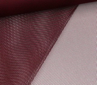 Fester Netzstoff - 145cm - Uni - Bordeaux