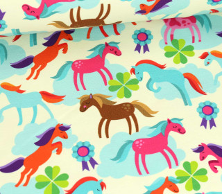 Bio-Jersey - Life Is A Ponyfarm - Classics - Ecru - Hamburger Liebe