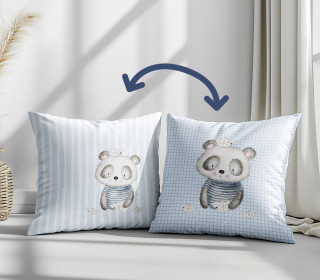 Genähtes Kissen inkl. Inlet - Küstenfreunde - Maritime Bären - Panda - Treeebird - Mein Hanseherz