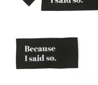 1 XXL Label - Because I said so. - Schwarz - Hamburger Liebe