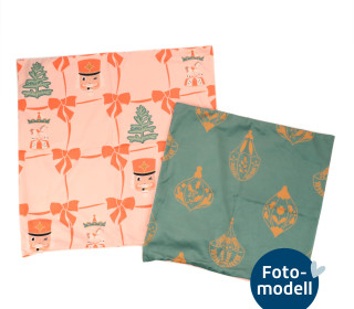 FOTOMODELL - Kissen-Set fertig genäht - 2 Kissen - Yuletide Memories - Lausemia Design Studio - Velvet