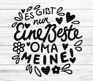 Plotterdatei Beste Oma SVG DXF