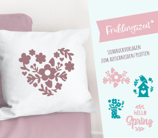 FREEBIE - Frühlingszeit - Blumen - Siebdruck Vorlagen