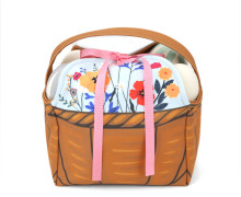 DIY-NÄHSET - Korb - Wildblumen - Softshell - abby and amy