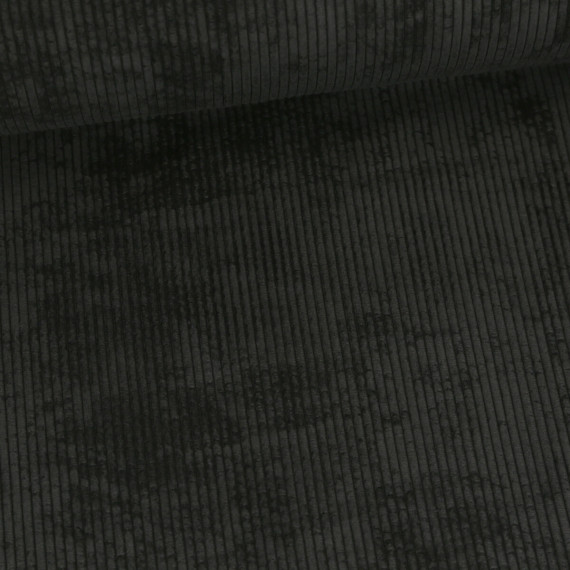 Cord - Breitcord - Weich - 230g - Uni - Schwarz