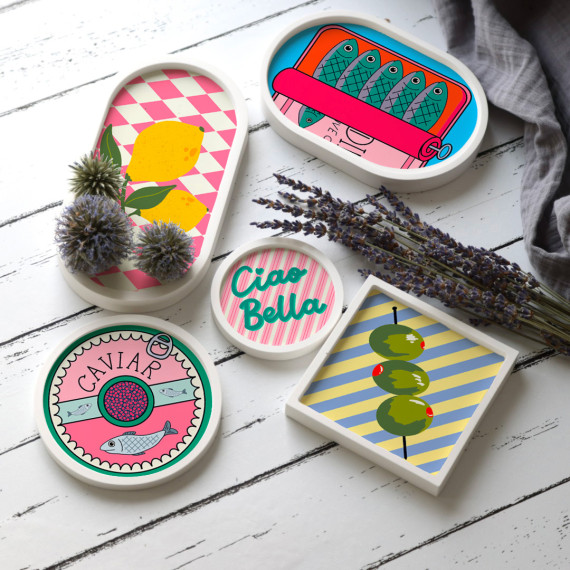 Outdoorstoff - La Dolce Vita - Inlays für Silikon - Probierset - Frida Kreativ - abby and amy