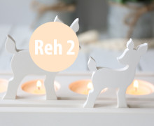 Silikon - Gießform - Stecker Reh für Steckleisten - Blick nach hinten - Reh 2 - klein - vielfältig nutzbar