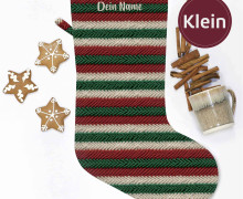 DIY-Nähset - Nikolaussocke - KLEIN - Softshell - Gestricktes Glück