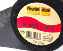 1 Meter Vlieseline H 410 / 317 von Freudenberg - Grauschwarz