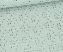 Jersey - Lochstickerei - Lichtgrün Hell