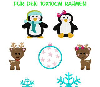 Xmas Friends für den 10x10cm Rahmen