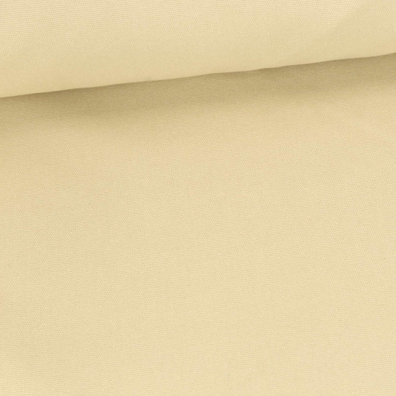 Canvas Stoff - 480g - Feste Baumwolle - Gewachst - Uni - Beige