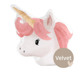 Kissenstoff - DIY - Formkissen-Set - Einhorn - Rosa - Velvet - KnilchArt Design - abby and amy