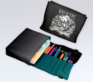 DIY-Nähset - Buch-Organizer - RIP - Read In Peace - Softshell - abby and amy