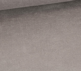 Cord - Breitcord - Leicht Elastisch - 320g - Washed-Look - Uni - Grau