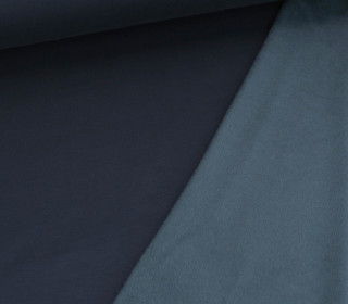 Alpenfleece - Kuschelstoff - Viskose Mischgewebe - 340g - Uni - Stahlblau