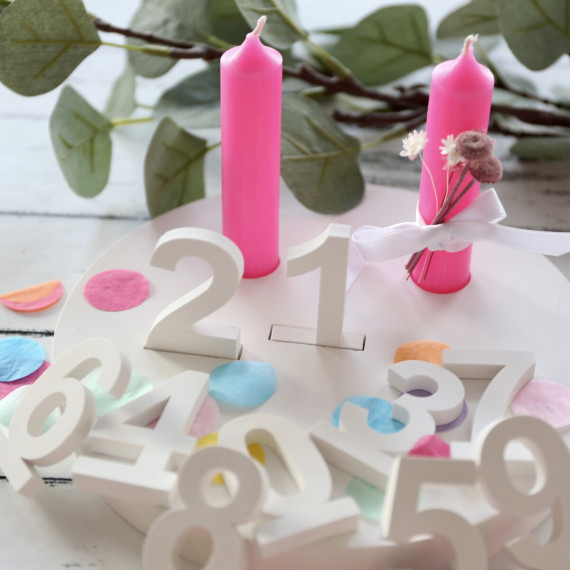 Silikon - Gießform - Matte für kleine Zahlen - 0-9 - für Steckleisten - Multiform - vielfältig nutzbar