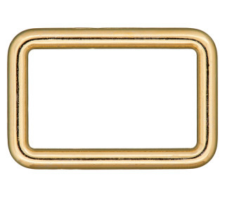 1 Rechteck-Ring - Vierkant - 25mm - Metall - Gold