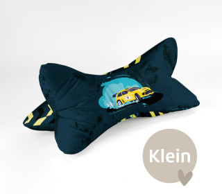 DIY-Nähset - Leseknochen - Klein - Rennwagen - Petrol/Gelb - Velvet - abby and amy