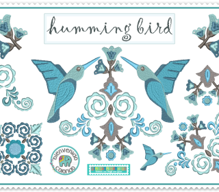 Hummingbirds - Stickdatei - BienvenidoColorido