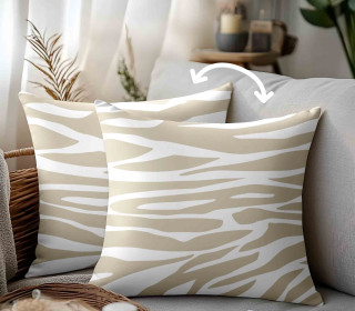 Genähtes Kissen inkl. Inlet - BIG Zebra - Sand - Anlukaa - Mein Hanseherz