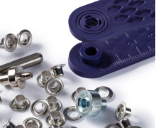 50 Ösen mit Scheiben - Eyelets - 4mm - Prym - Silber