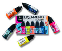5x 10ml Liqu-Ments Set - Farbflaschen - Wasserbasiert - Colorberry - Neons
