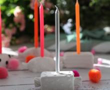 Silikon - Gießform - Bonbon-Kerzenhalter - für Geburtstagskerzen - Herzen - vielfältig nutzbar