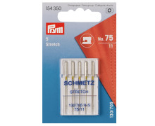 5 Nähmaschinen Nadeln - Stretch - Nr.75 -  Prym - Silber