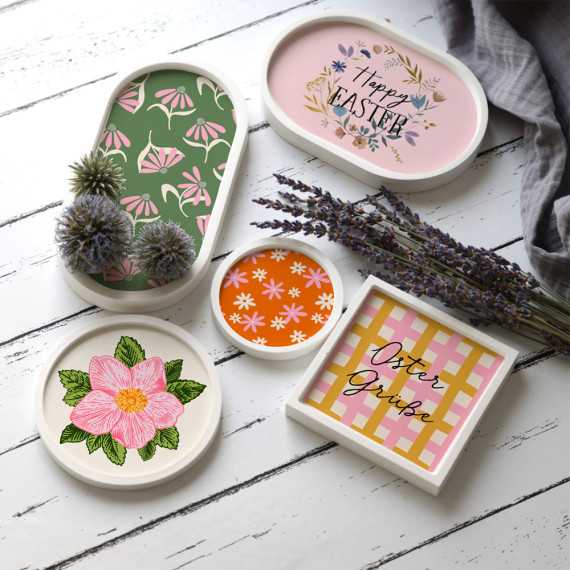 Outdoorstoff - Ostermix - Inlays für Silikon - Probierset - abby and amy