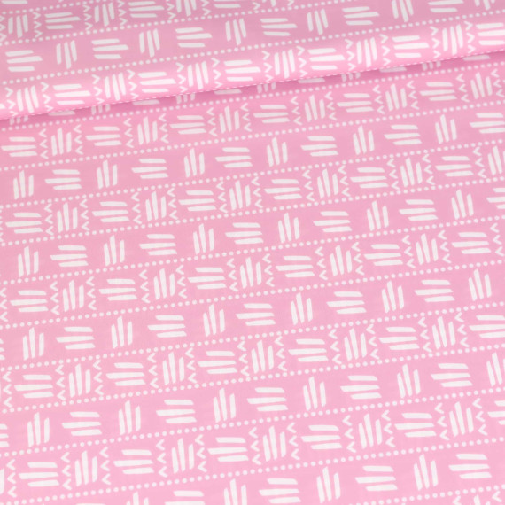 Badelycra - Strichmuster - Abstrakt - Rosa - abby and amy