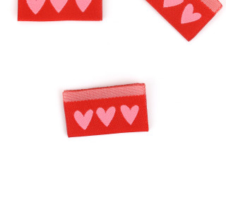 1 Label - Drei Herzen - Rot - jojulein design