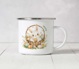 Emaille Becher - Bunny Love - Korb - Ostern