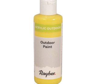 Acrylfarbe - 80ml - Outdoor - Wasserbasis - Rayher - Zitrone