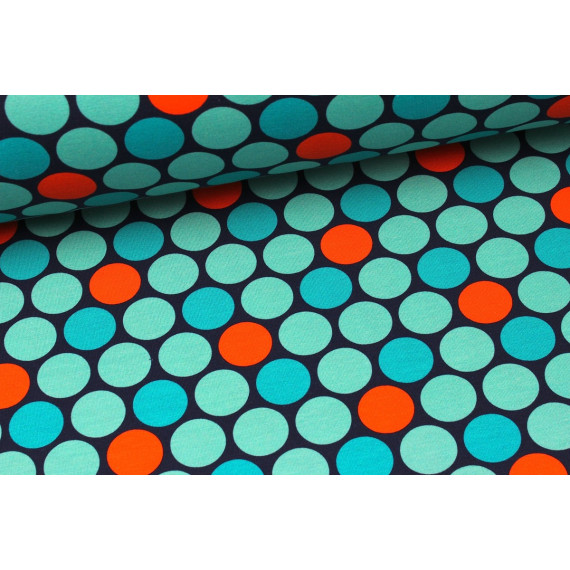 Jersey Pudel Punkt Hamburger Liebe Türkis