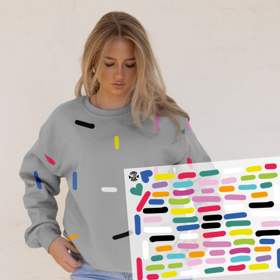 Onkel Bo's Bügelbilder - DIN A4 - Konfetti - Sprinkles