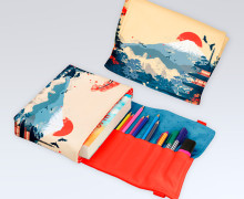 DIY-Nähset - Buch-Organizer - Hoher Gipfel - Softshell - abby and amy