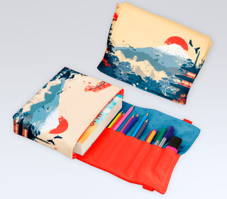 DIY-Nähset - Buch-Organizer - Hoher Gipfel - Softshell - abby and amy