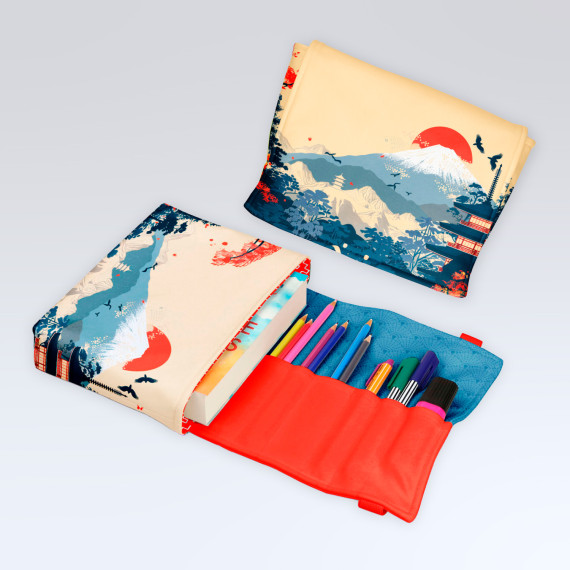 DIY-Nähset - Buch-Organizer - Hoher Gipfel - Softshell - abby and amy
