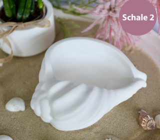 Silikon -  Gießform - Muschelschale - Dekoschale - Kerzenschale - Schale 2 - vielfältig nutzbar