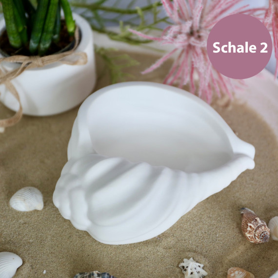 Silikon -  Gießform - Muschelschale - Dekoschale - Kerzenschale - Schale 2 - vielfältig nutzbar